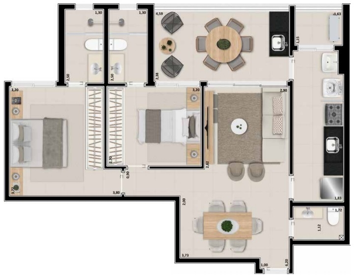 Apartamento à venda com 2 quartos, 85m² - Foto 15