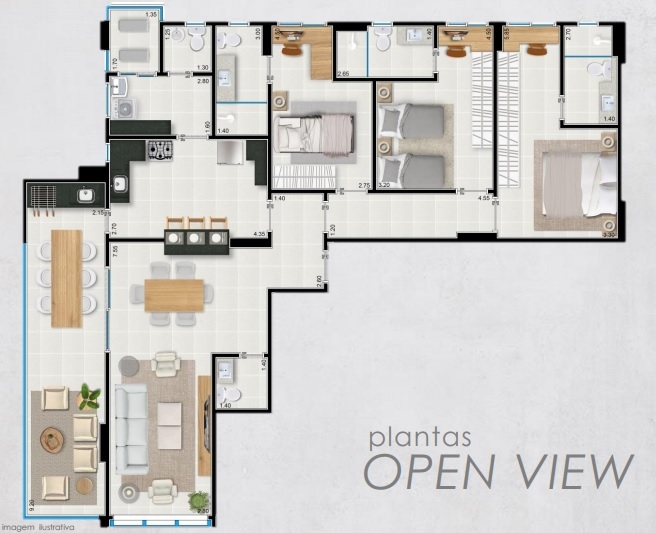 Apartamento à venda com 3 quartos, 143m² - Foto 11