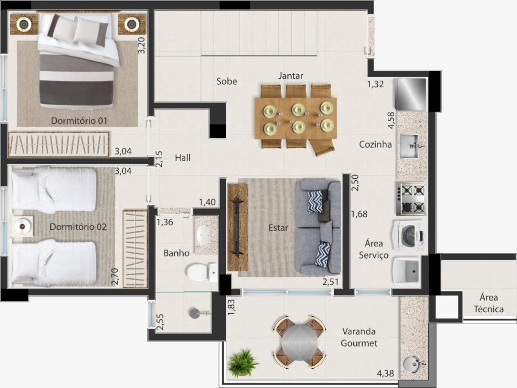 Apartamento à venda com 3 quartos, 114m² - Foto 15