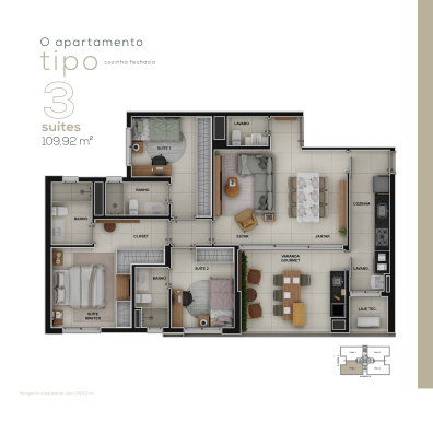 Apartamento à venda com 3 quartos, 109m² - Foto 30