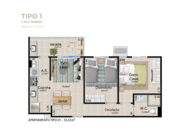 Apartamento à venda com 2 quartos, 66m² - Foto 13