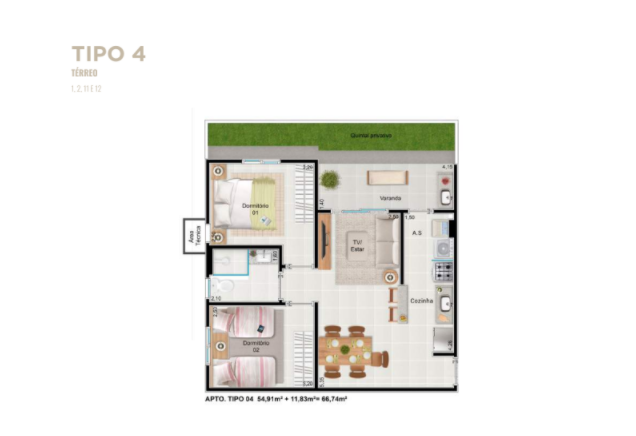 Apartamento à venda com 2 quartos, 66m² - Foto 21