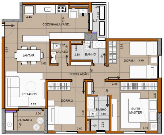 Apartamento à venda com 3 quartos, 83m² - Foto 13