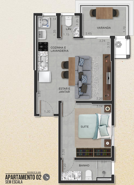 Apartamento à venda com 1 quarto, 46m² - Foto 28