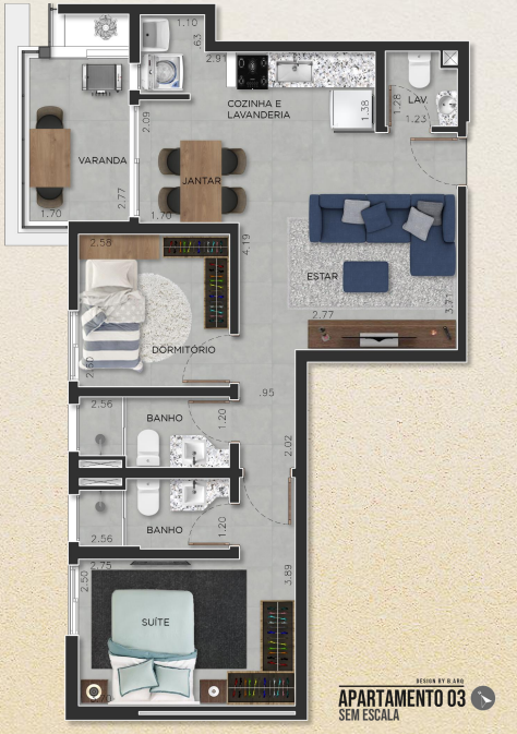 Apartamento à venda com 2 quartos, 65m² - Foto 26