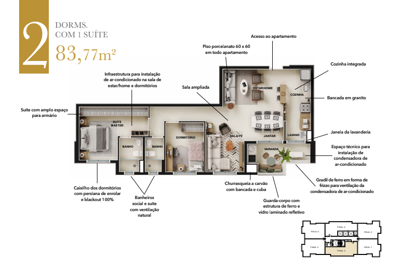 Apartamento à venda com 2 quartos, 82m² - Foto 19