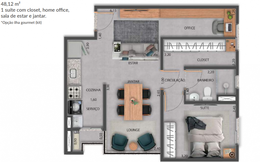 Apartamento à venda com 2 quartos, 48m² - Foto 26