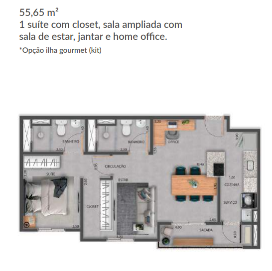 Apartamento à venda com 2 quartos, 55m² - Foto 24