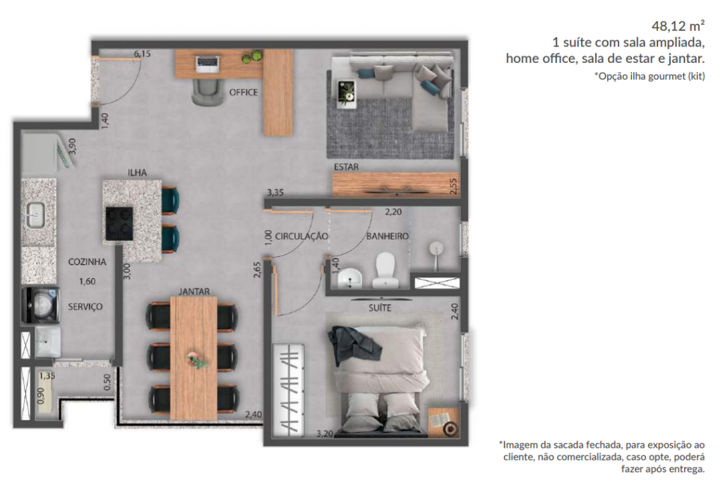 Apartamento à venda com 2 quartos, 48m² - Foto 29