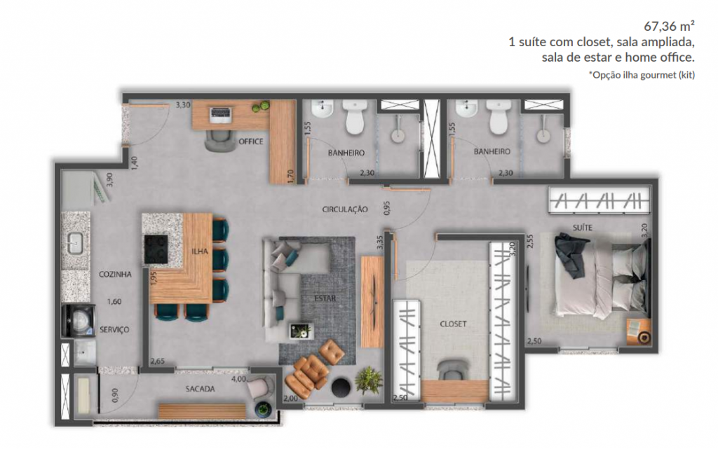 Apartamento à venda com 3 quartos, 67m² - Foto 26