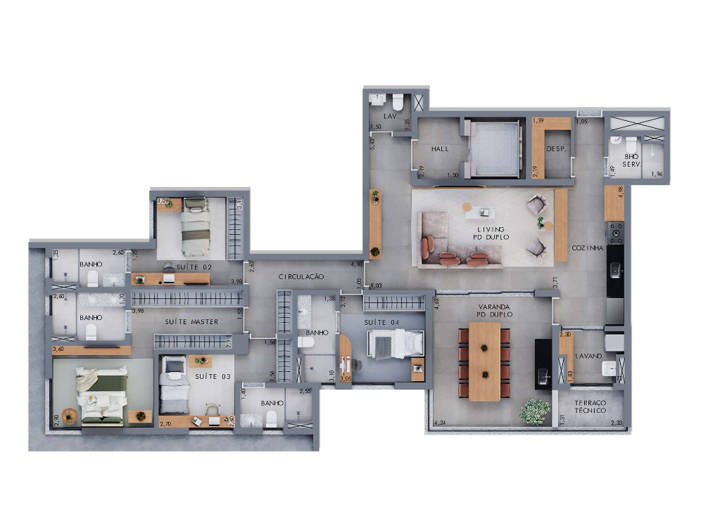 Apartamento à venda com 4 quartos, 179m² - Foto 5