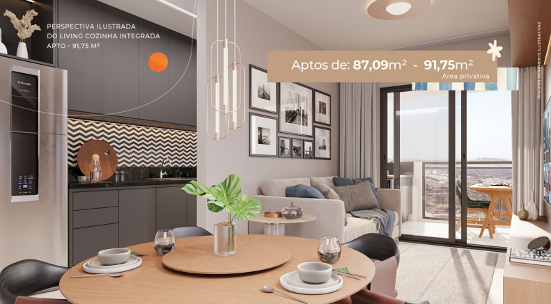 Apartamento à venda com 3 quartos, 91m² - Foto 3