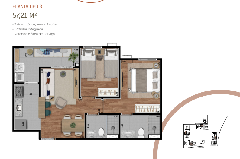 Apartamento à venda com 2 quartos, 57m² - Foto 12