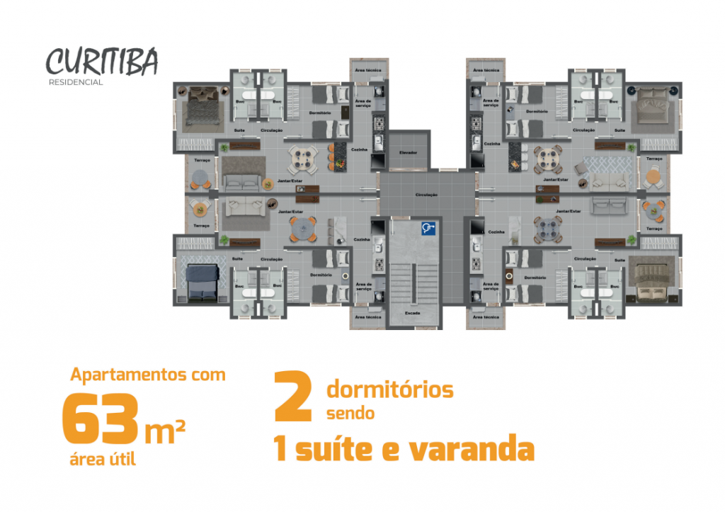 Apartamento à venda com 2 quartos, 63m² - Foto 5