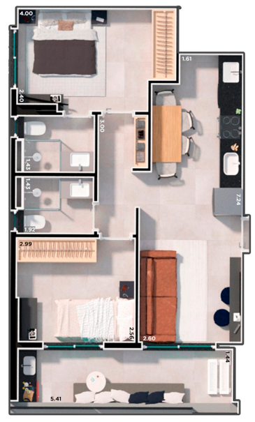 Apartamento à venda com 2 quartos, 59m² - Foto 16