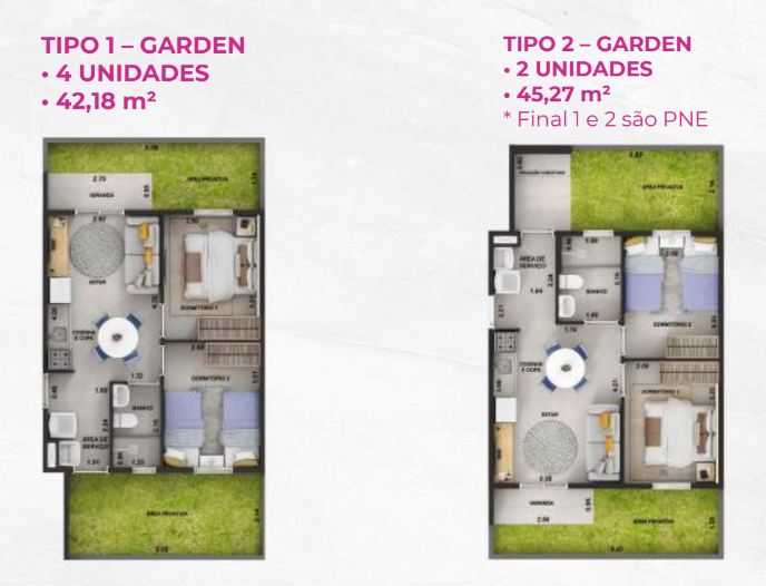 Apartamento à venda com 2 quartos, 42m² - Foto 2