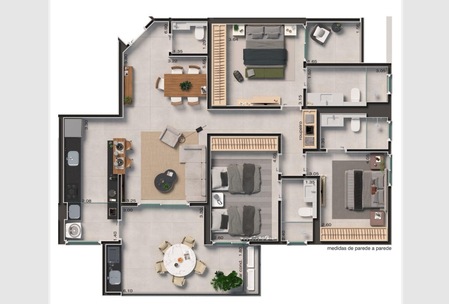 Apartamento à venda com 3 quartos, 114m² - Foto 5