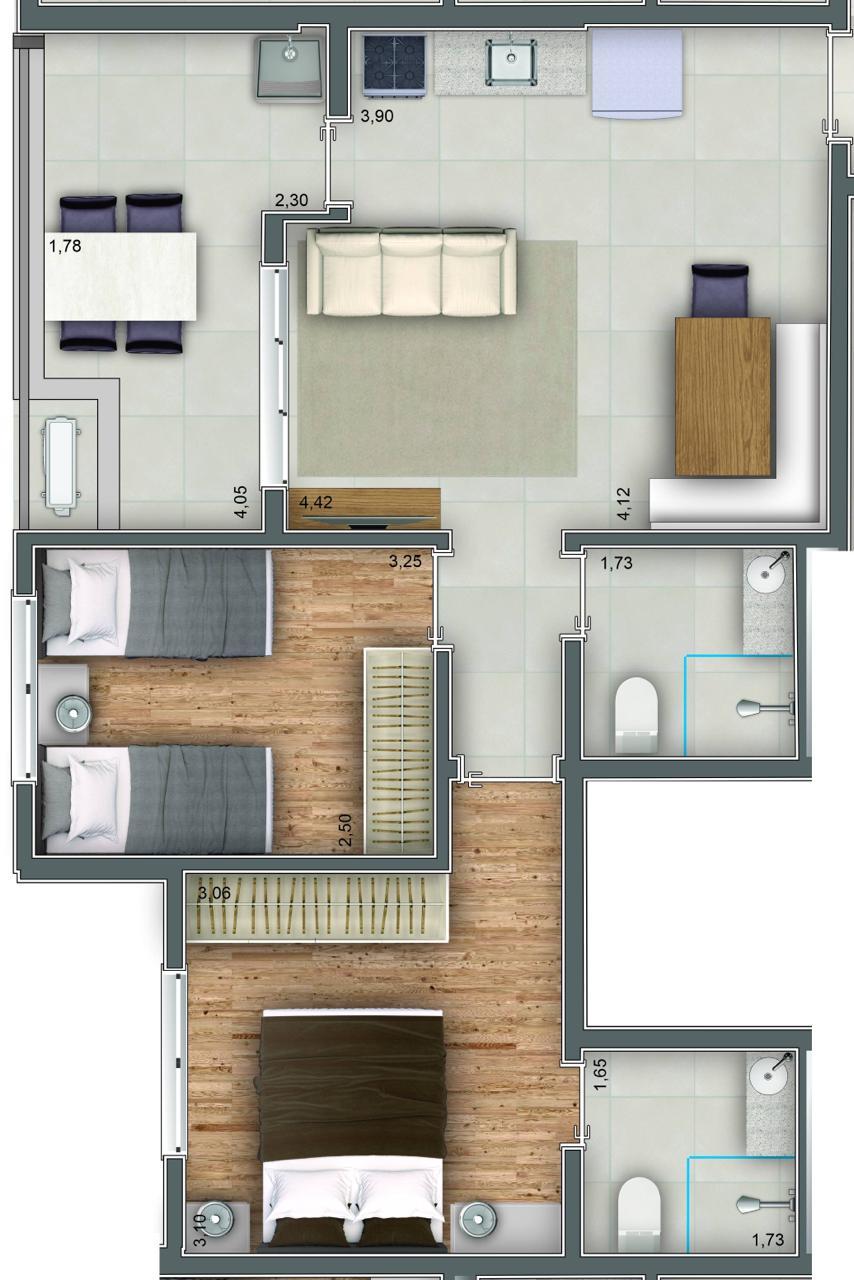 Apartamento à venda com 2 quartos, 60m² - Foto 5