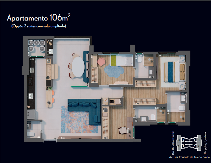 Apartamento à venda com 3 quartos, 106m² - Foto 9