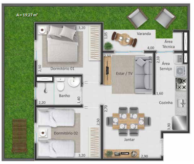 Apartamento à venda com 2 quartos, 49m² - Foto 29