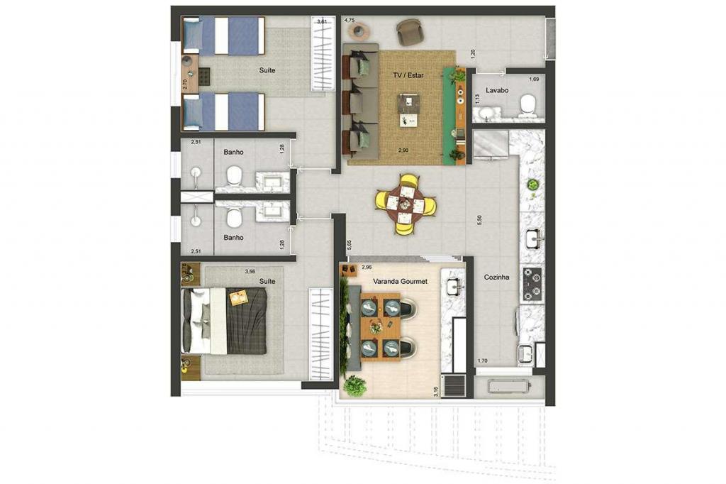 Apartamento à venda com 2 quartos, 80m² - Foto 26