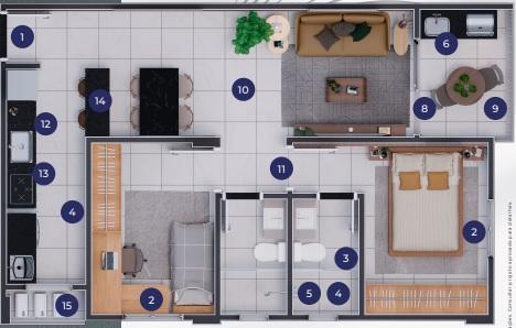 Apartamento, 2 quartos, 67 m² - Foto 17