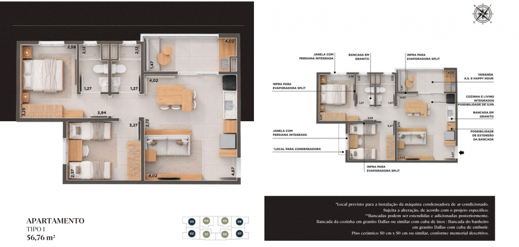 Apartamento, 2 quartos, 56 m² - Foto 21