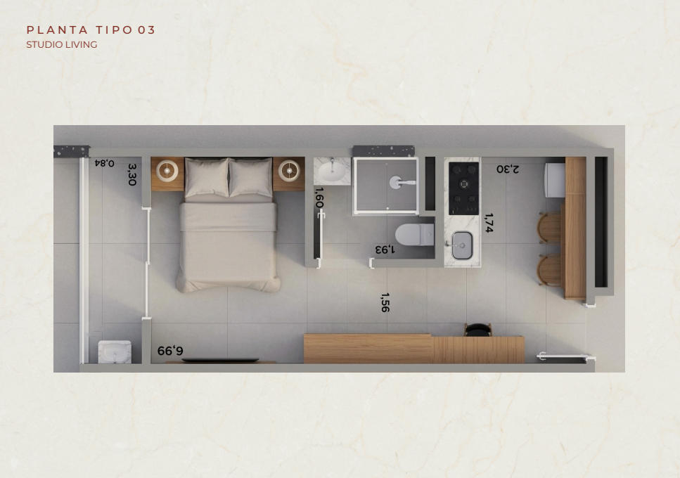 Apartamento, 1 quarto, 28 m² - Foto 12